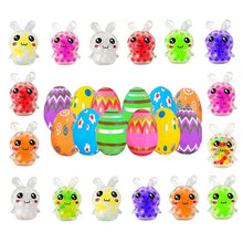 Load image into Gallery viewer, 24 Pack Prefilled Easter Eggs with Squeeze Toys