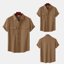 Load image into Gallery viewer, Men&#39;s Linen Short Sleeve Shirt