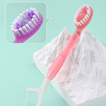 Load image into Gallery viewer, Mini Toothbrush 5 in 1 Tool (Toothpaste + Floss + Pick + Tongue Scraper) Portable Travel Set