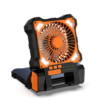 Load image into Gallery viewer, Sakerplus Solar Powered Portable Camping Fan