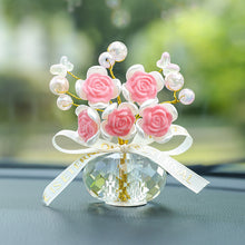 Load image into Gallery viewer, Crystal Rose Car Ornament
