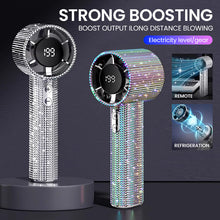 Load image into Gallery viewer, Sakerplus Luxury Rechargeable Handheld Turbo Fan