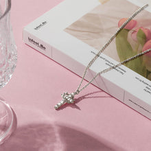 Load image into Gallery viewer, Crown &amp; Cross Pendant Choker Necklace