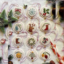 Load image into Gallery viewer, Hand Embroidery Christmas Ornaments Kit