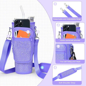 Glittering Diamond Drinkware Tumbler Bag