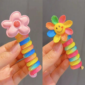 Colorful Telephone Line Hair Bands