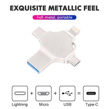 Load image into Gallery viewer, 4 in 1 USB Reader And Flash Drive... Connect And Store Everything On A Single Piece