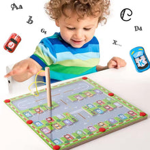 Load image into Gallery viewer, Magnetic Alphabet Car Park Toy