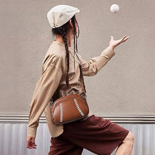 Load image into Gallery viewer, Baseball shaped shoulder bag