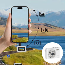 Load image into Gallery viewer, Compact Retro Mini Camera with LED Flash