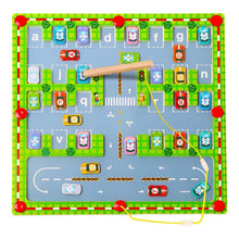 Load image into Gallery viewer, Magnetic Alphabet Car Park Toy