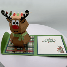 Load image into Gallery viewer, 3D Pop Up Christmas Card
