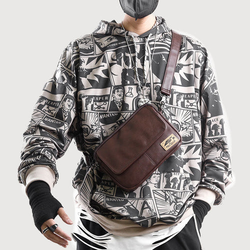 Square Vintage Messenger Bag