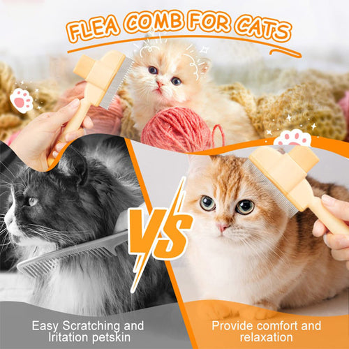 Long & Short Tooth Stainless Steel Pet Comb
