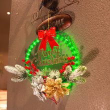 Load image into Gallery viewer, Christmas wreaths with LED light