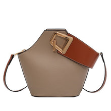 Load image into Gallery viewer, Color Clashing Shoulder Bucket Bag