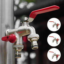 Load image into Gallery viewer, Zinc Alloy Dual Outlet Faucet for Gardening
