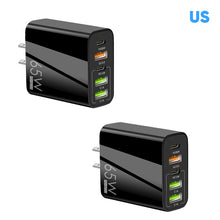 Load image into Gallery viewer, Multi Port Adaptor 65W Fast Charger - US Standard