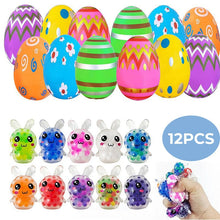 Load image into Gallery viewer, 24 Pack Prefilled Easter Eggs with Squeeze Toys