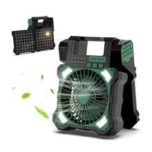 Load image into Gallery viewer, Sakerplus Solar Powered Portable Camping Fan