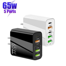 Load image into Gallery viewer, Multi Port Adaptor 65W Fast Charger - US Standard