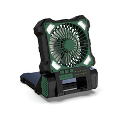 Load image into Gallery viewer, Sakerplus Solar Powered Portable Camping Fan