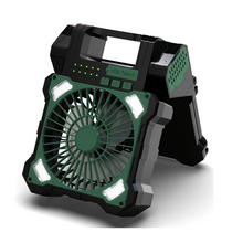 Load image into Gallery viewer, Sakerplus Solar Powered Portable Camping Fan
