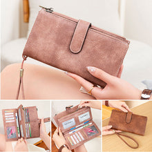 Load image into Gallery viewer, RFID Tri-fold Large Capacity Long Wallet
