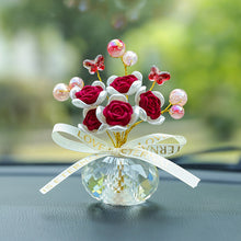 Load image into Gallery viewer, Crystal Rose Car Ornament