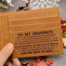 Load image into Gallery viewer, Engraved Genuine Leather Wallet
