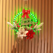 Load image into Gallery viewer, Christmas wreaths with LED light