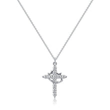 Load image into Gallery viewer, Crown &amp; Cross Pendant Choker Necklace