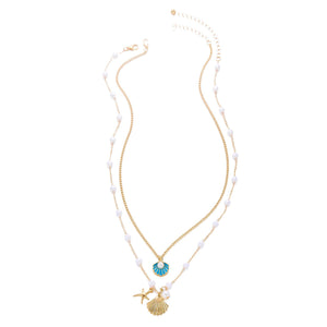 Cross Pearl Necklace
