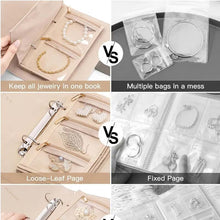 Load image into Gallery viewer, Luxury Leather Portable Jewelry Storage Book