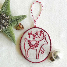 Load image into Gallery viewer, Hand Embroidery Christmas Ornaments Kit