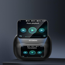 Load image into Gallery viewer, Clip-On Ear LCD Full Color Touch Screen Audio Wireless Headphones