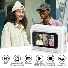 Load image into Gallery viewer, Compact Retro Mini Camera with LED Flash