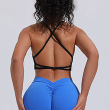 Load image into Gallery viewer, Knitted Cross Backless Bra