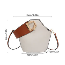 Load image into Gallery viewer, Color Clashing Shoulder Bucket Bag