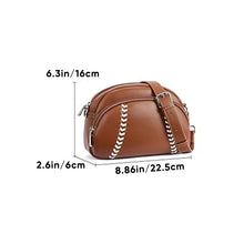 Load image into Gallery viewer, Baseball shaped shoulder bag