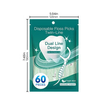 Load image into Gallery viewer, Disposable Floss Picks Twin-Line