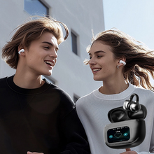 Load image into Gallery viewer, Clip-On Ear LCD Full Color Touch Screen Audio Wireless Headphones