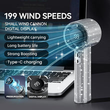 Load image into Gallery viewer, Sakerplus Luxury Rechargeable Handheld Turbo Fan