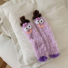 Load image into Gallery viewer, Warm Cozy Fluffy Cartoon Monster Socks
