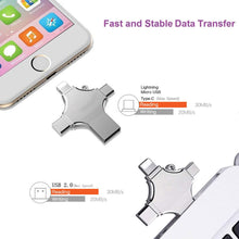 Load image into Gallery viewer, 4 in 1 USB Reader And Flash Drive... Connect And Store Everything On A Single Piece