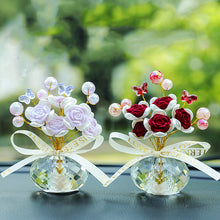 Load image into Gallery viewer, Crystal Rose Car Ornament