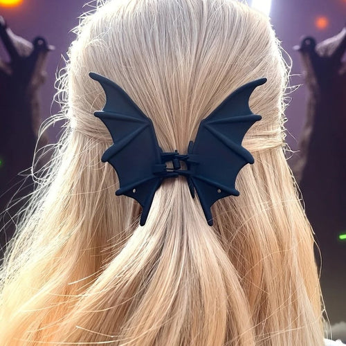 Matte Black Bat Hair Claw