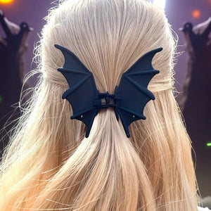 Matte Black Bat Hair Claw