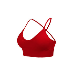 Knitted Cross Backless Bra