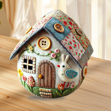 Load image into Gallery viewer, Patchwork Felt Egg House DIY Kit